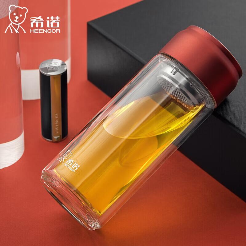 Heenoor XN-6776 Double Wall Insulated Glass Mug