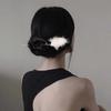 New Chinese Style White Feather Hair Stick For Women Simple Metal Hanfu Chopsticks Hair Clip Pin Headwear Jewelry Accessories