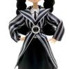 Adams Wednesday Doll in Gothic Black Formal Dress - Rave'n Figure