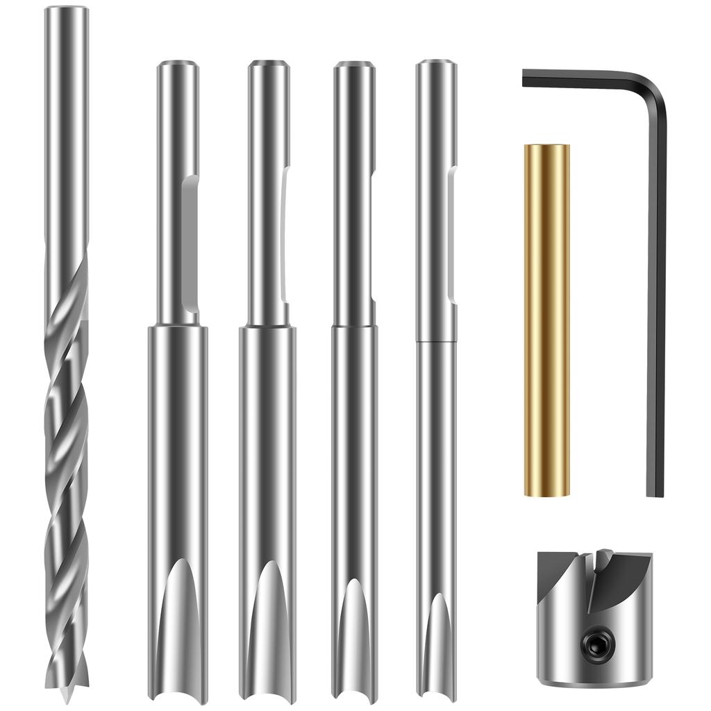 Three Pointed Woodworking Drill Bit Set Brad Point Stubby Drill Bit Twist Dril Bit Woodworking Hole Reaming Power Tool Hex Shank
