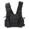 Universal Two Way Radio Chest Bag Hands-Free Walkie-Talkie Holder Adjustable Water Resistant Front Vest Bag