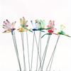 10pcs 3D Dragonfly Flower Sticks, Colorful Plastic Garden Decor, Yard Planter Butterfly Accents, Patio Outdoor Decoration, Garden Bed Supports