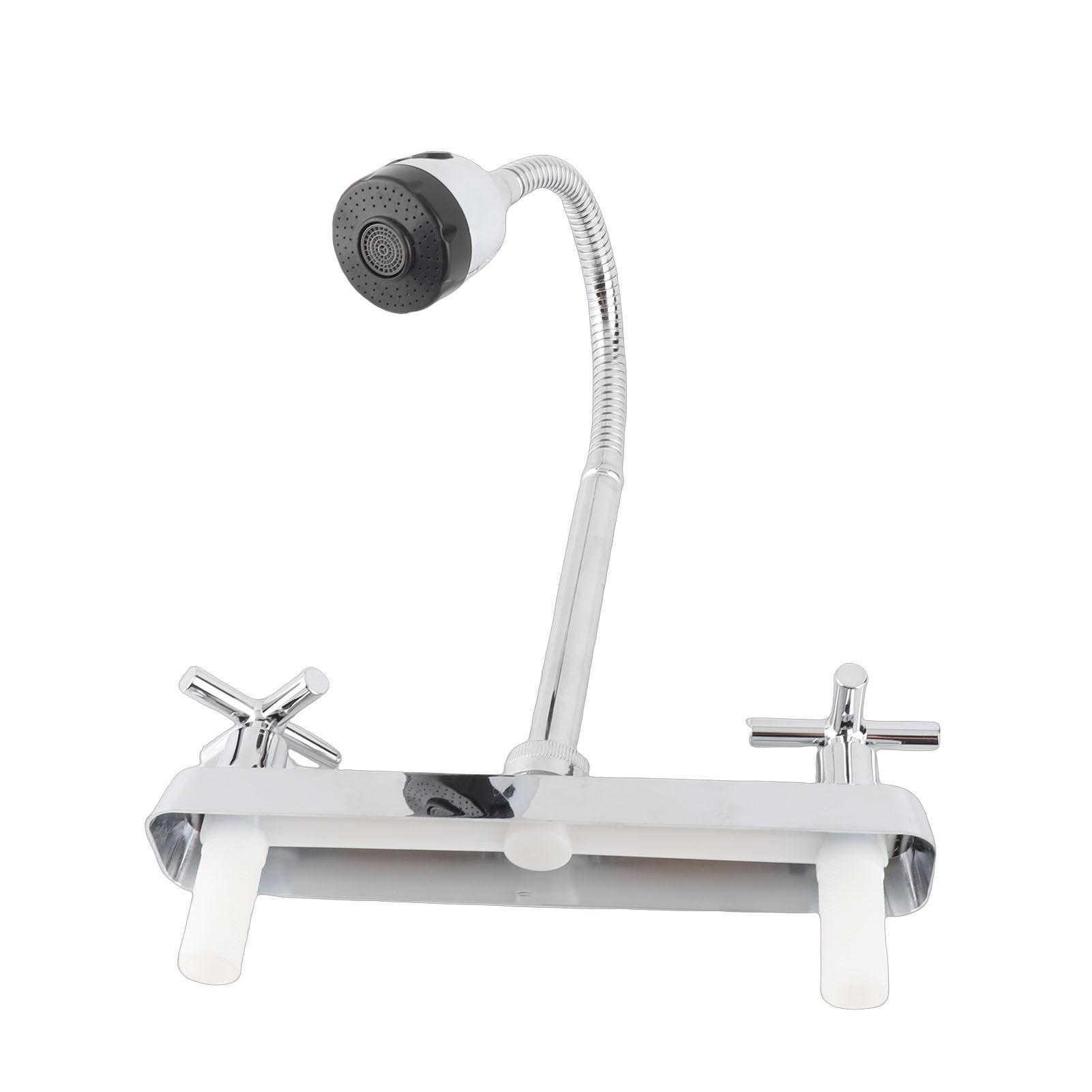 Robinet d'Évier de Cuisine Professionnel Moderne Simple Double Usage Chaud Froid Robinet Mélangeur pour Évier de Cuisine Salle de Bain
