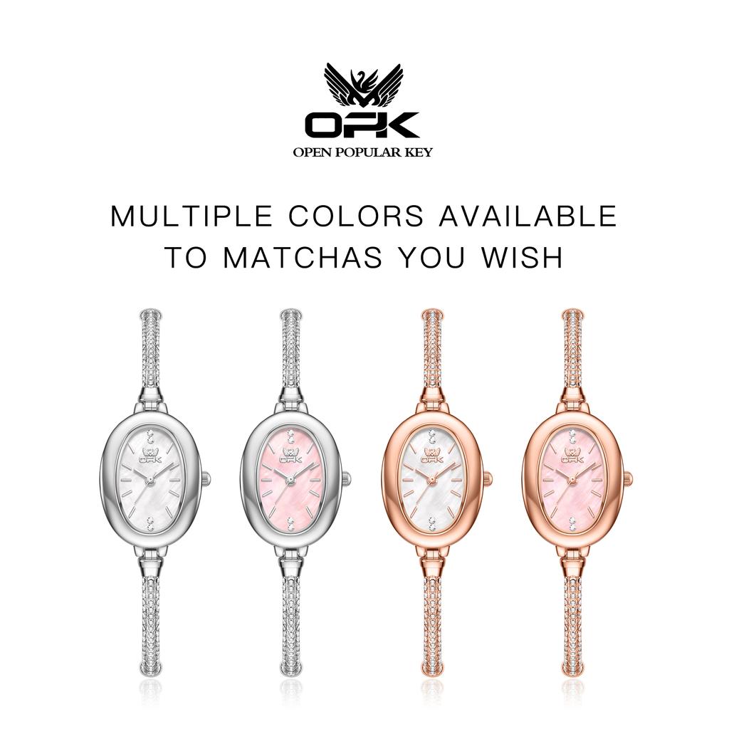 OPK 6097 Elegant Original Women's Bracelet Watches Waterproof Fashion Luxury Ladies Quartz Wristwatch