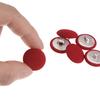 10pcs Fabric Cloth Covered Button 18mm Metal Round Sewing Buttons, Red/Caramel/Pink/Blue/Deep Blue