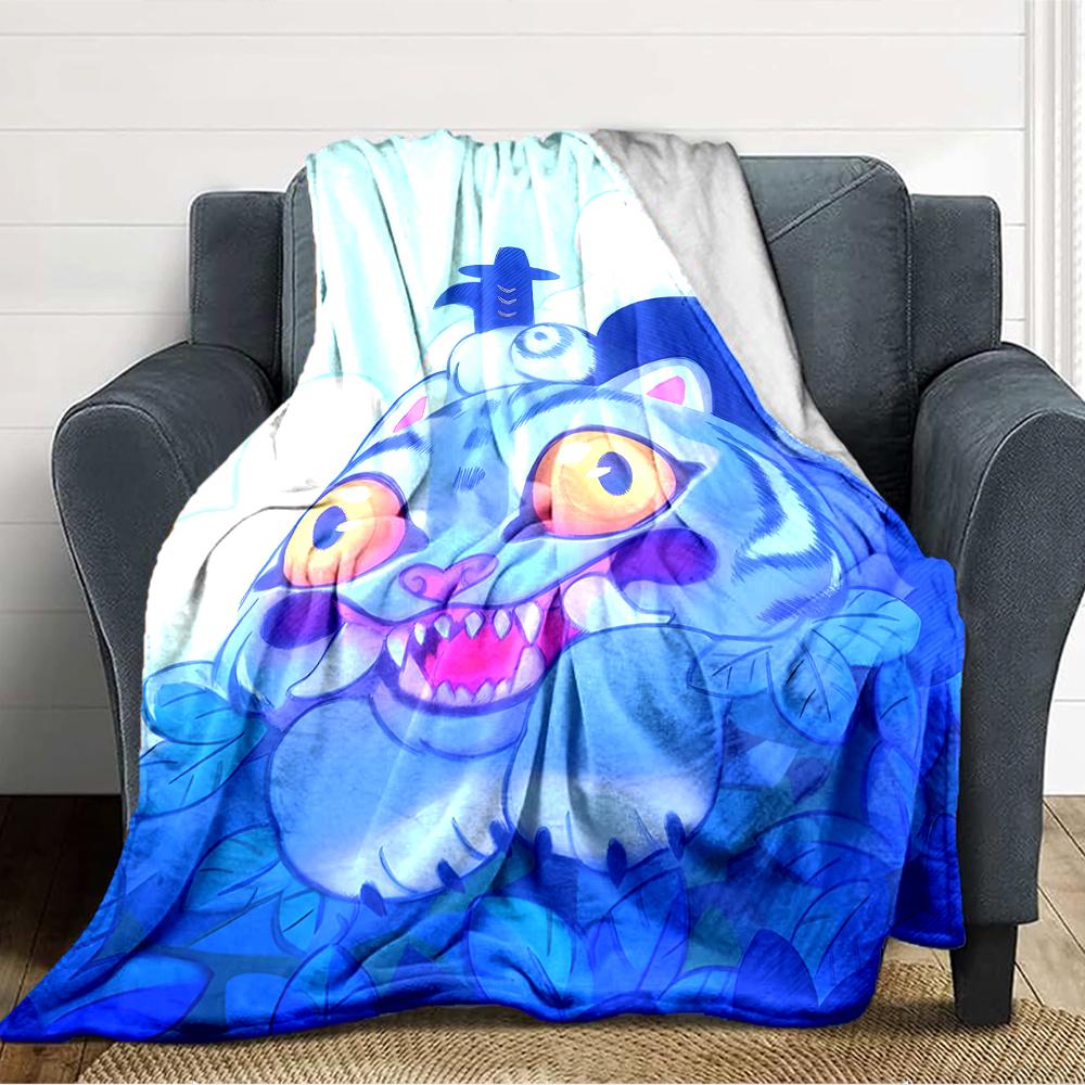 1pc KPop Demon Hunters24 Blanket, Gift, for Men and Women, Soft Blanket, Good for Sofa Bed Couch Travel, Lightweight Flannel Blanket
