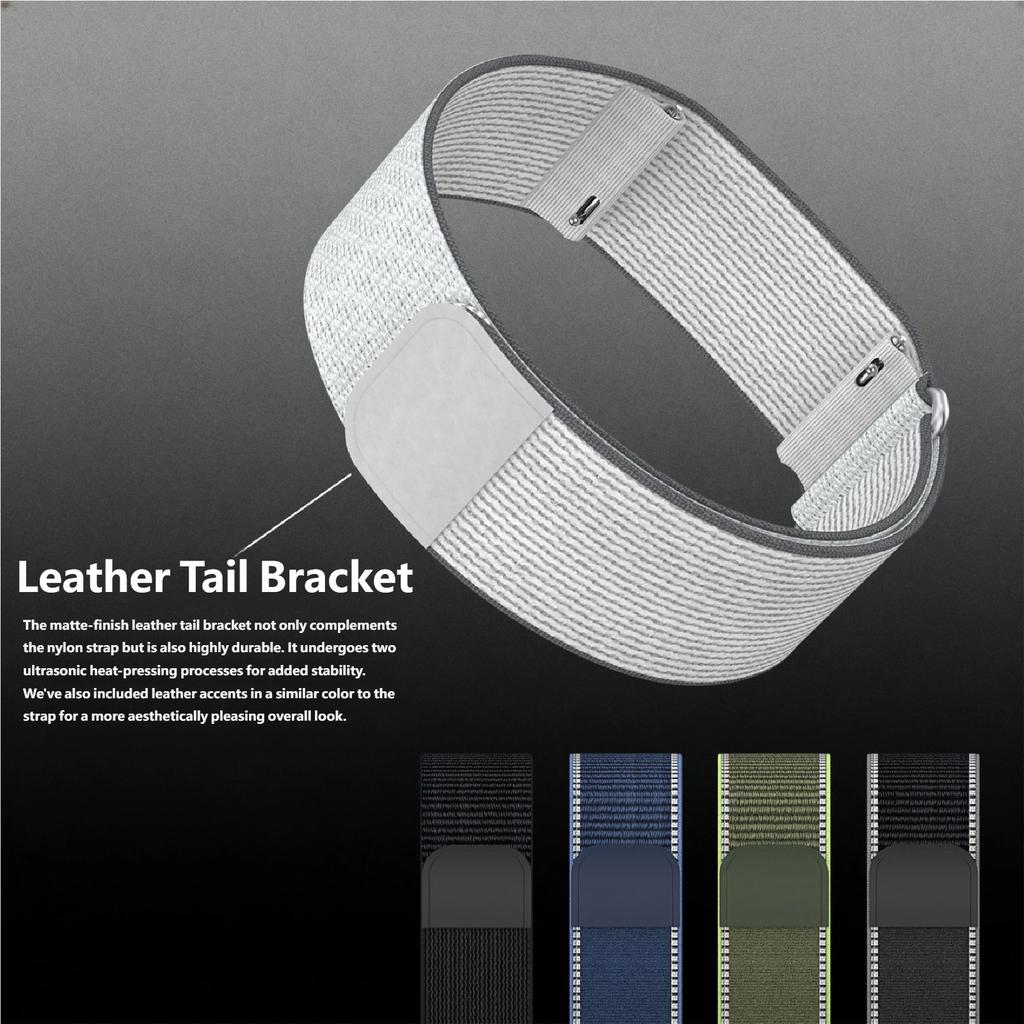 Kompatibel mit Amazfit Helio Handgelenk-/Armband Verstellbare Schlaufe Nylongeflecht Atmungsaktives Sportarmband Zubehör für Amazfit Helio