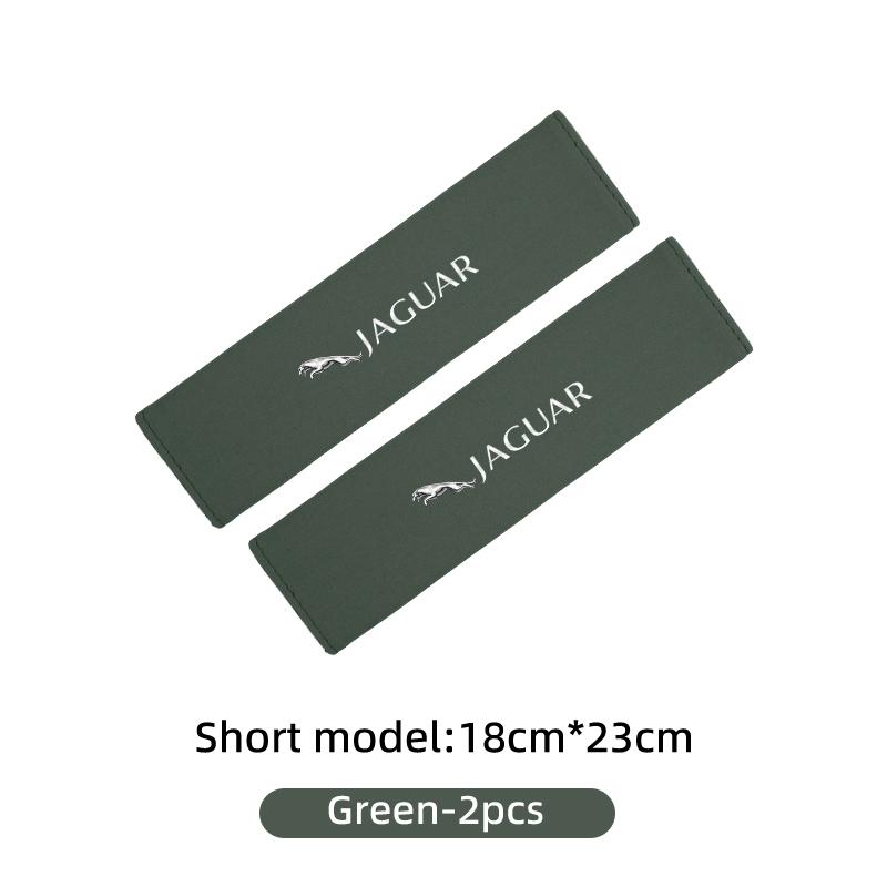 Suede Car Seat Safety Belt Shoulder Protection Mat Badge Accessories For Jaguar XF XJ XE XK S-Type F-Type X-Type F-Pace I-Pace