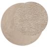 HUARTE Rug Short Pile Soft and Washable Beige Ø 120 Cm