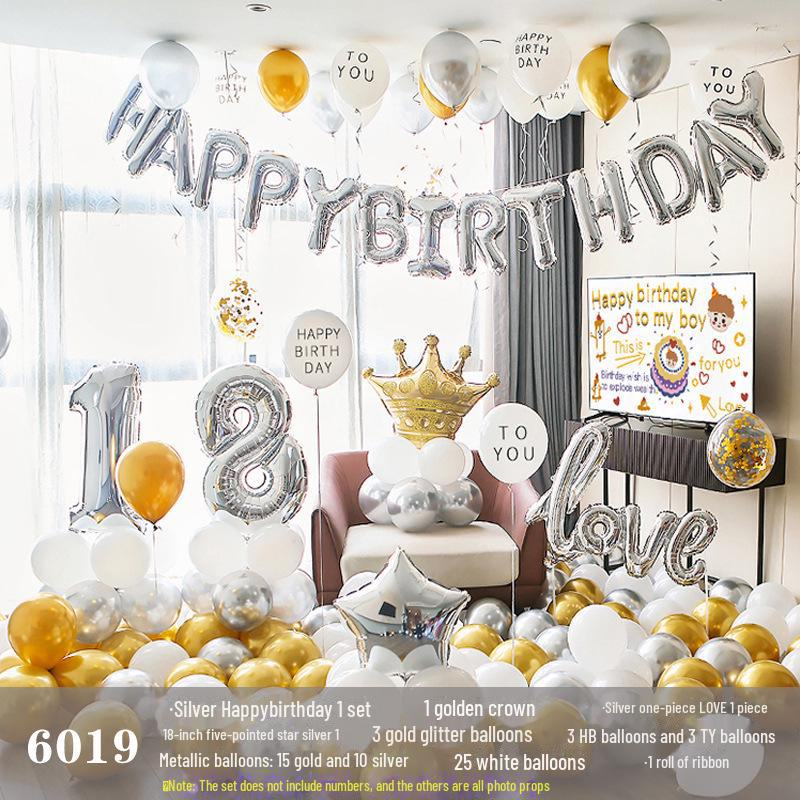 Set de baloane pentru ziua de naștere pentru adulți și copii - Decorațiuni cu desene animate