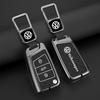 Zinc Alloy Car Remote Key Case Cover For VW Volkswagen Golf 7 MK7 Tiguan MK2 For SEAT Ateca Leon FR 2 Ibiza For Skoda Octavia