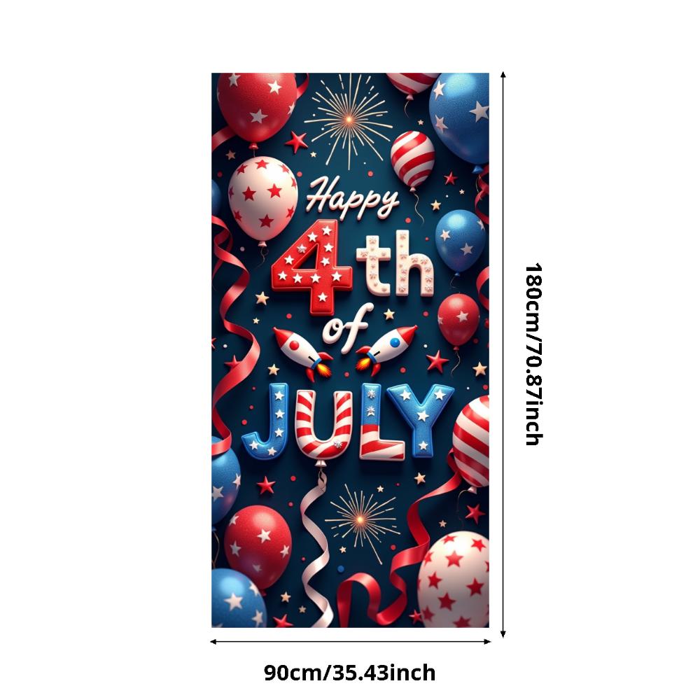 

Balloon Decoration July 4th Decoration Lightweight Holiday Celebration Banner Festive Design Patriotic Theme Patriotic Banner