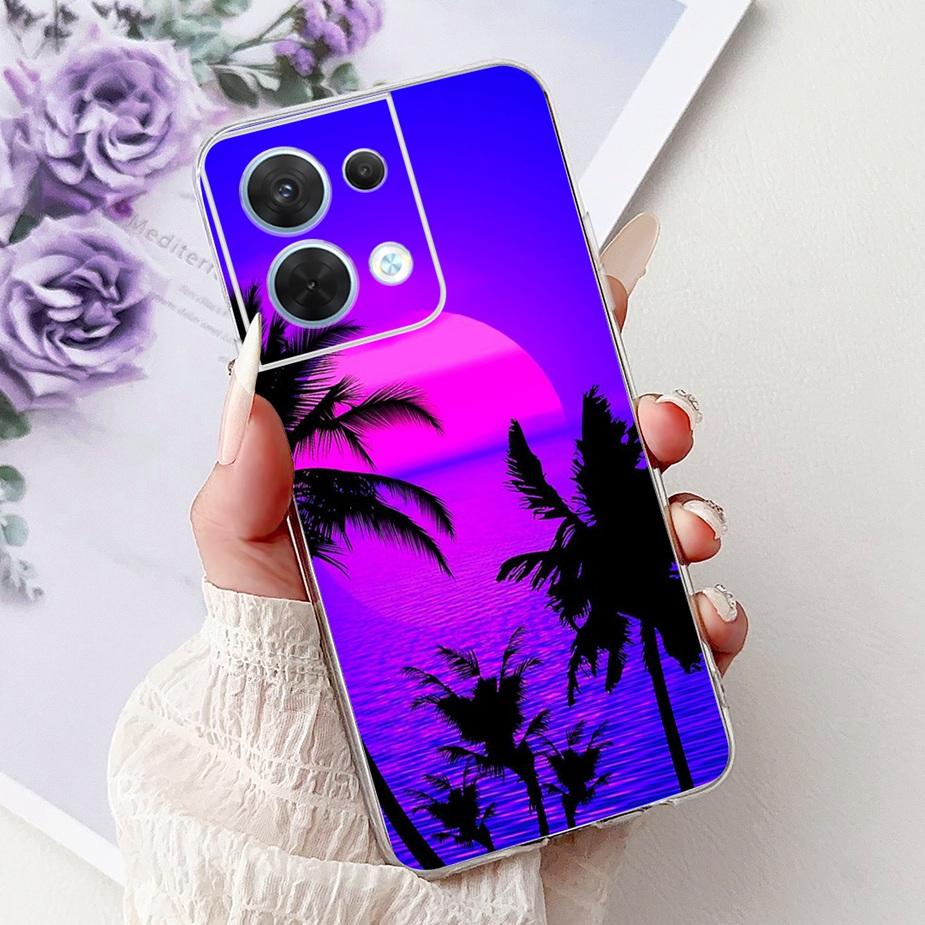 For Oppo Reno8 Pro 5G Case CPH2357 Cool Design Fashion Painted Cover Soft Silicone Phone Case For Oppo Reno 8 Pro Reno8 5G Shell