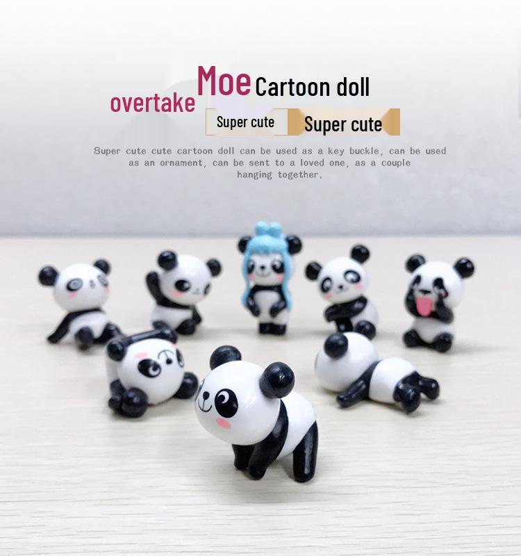 

Милая фигурка панды Бэйбэй из ПВХ: Украшение для автомобиля и топпер для торта