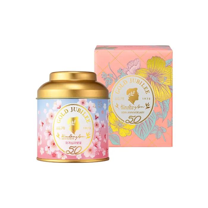 Gold Jubilee Hwagae Shipri Cherry Blossom 10 Tea Bags