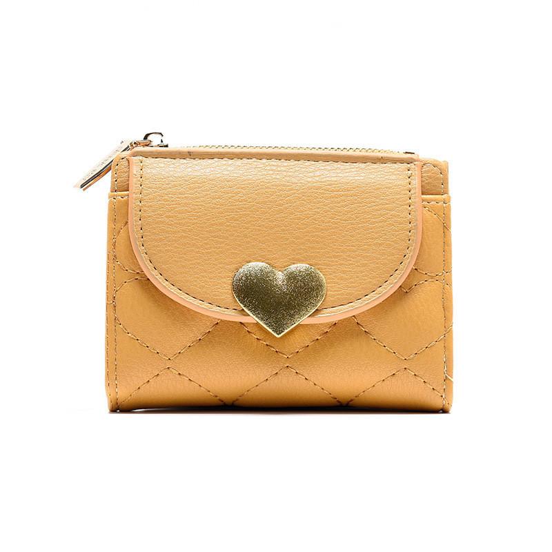

Korean Style New Women s Wallet Short Card Holder Solid Color Simple Coin Purse Wholesale Pu Wallet