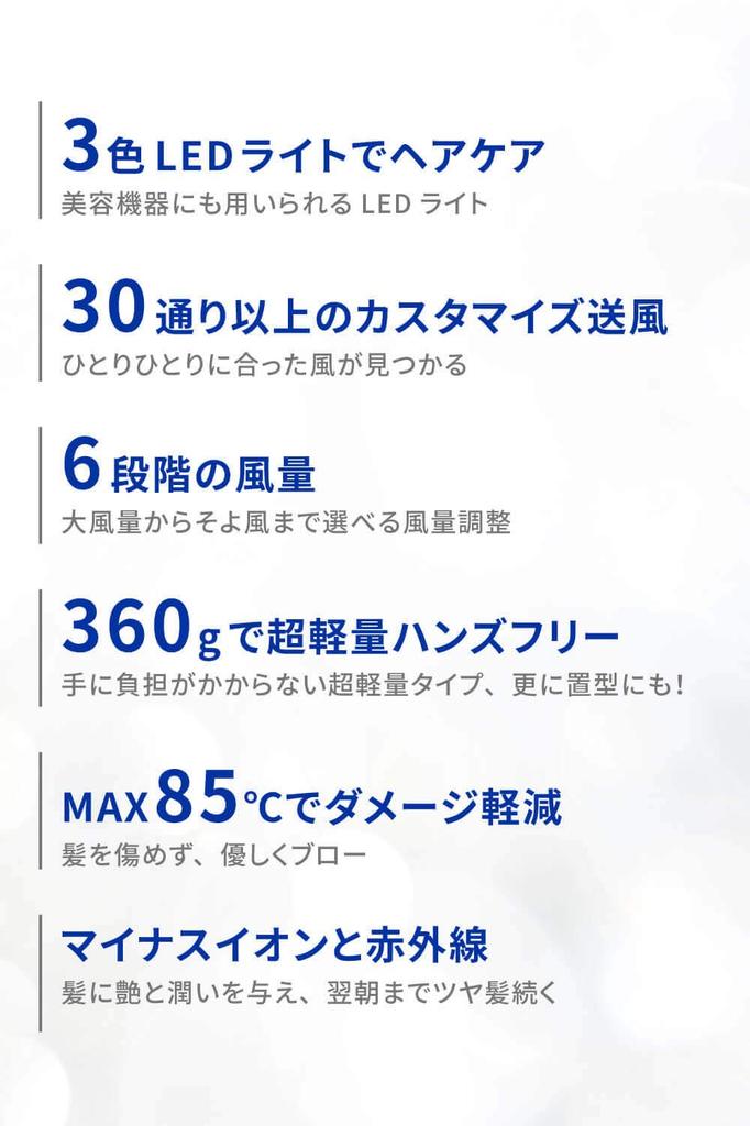 Areti Hair Dryer, Moist Care, Hands-Free, Negative Ion, D1621 Kozou (White, Standard)