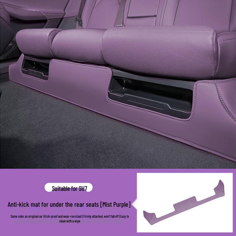 Xiaomi SU7 Anti-Kick Mat & Backrest Protector: Durable Rear Seat Shield