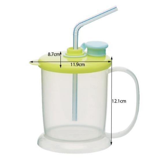 Skater Adult Stable Cup, 350ml, Combination CupTumbler, Made In Japan, Green, SKTA4-A