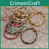 Handgefertigtes buntes Armband aus verschiedenen Materialien mit Gittermuster, Armband im Vintage-Boho-Stil für Damen