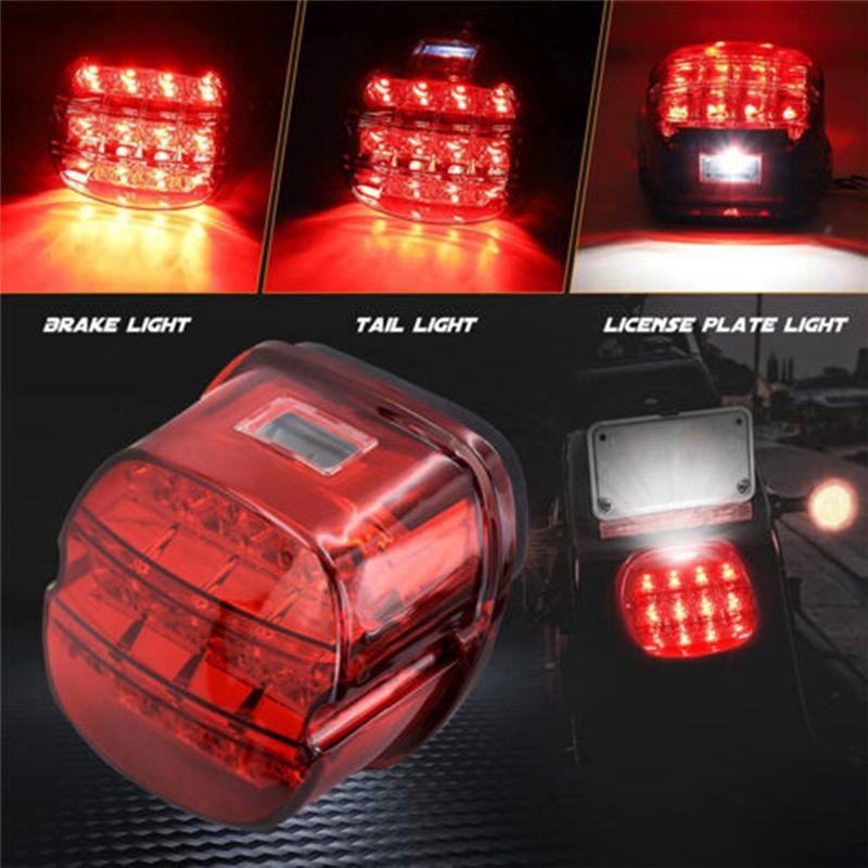NEW-Red Lens LED Brake Tail Light Replacement Parts Accessories For Electra Glide Fatboy Ultra Limited Dyna
