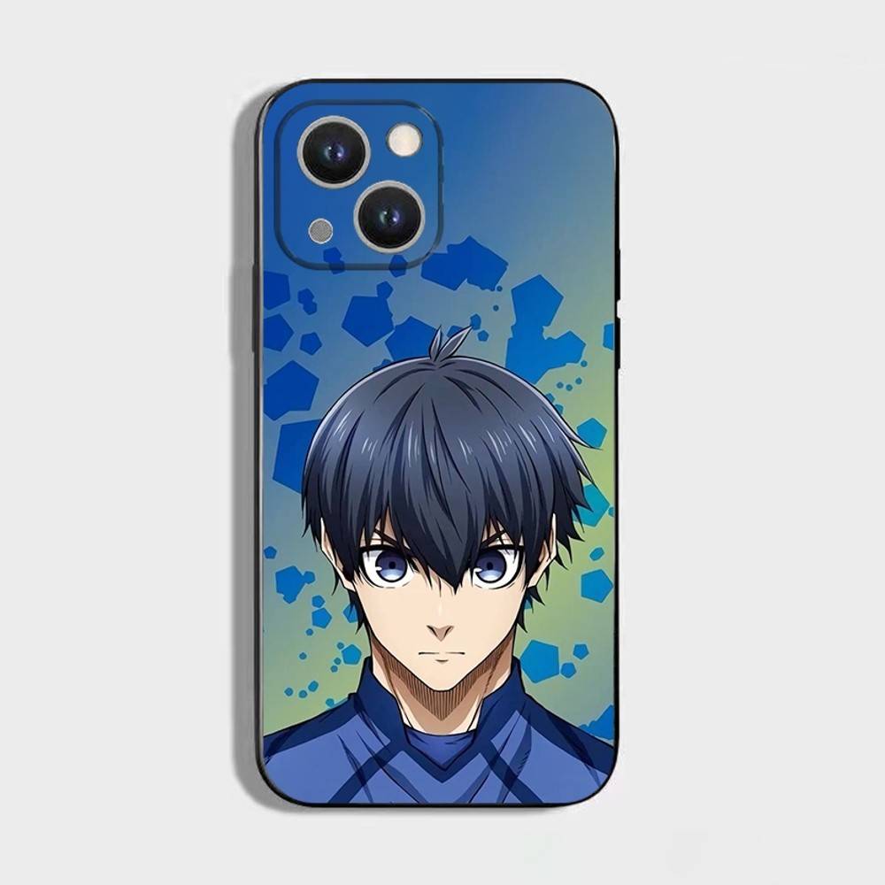 Blue Lock Anime Phone Case For iPhone 17,16,15,14,13,12,11 Plus,Pro Max,XS,X,XR,SE,Mini,8,7,Soft Silicone Black Cover