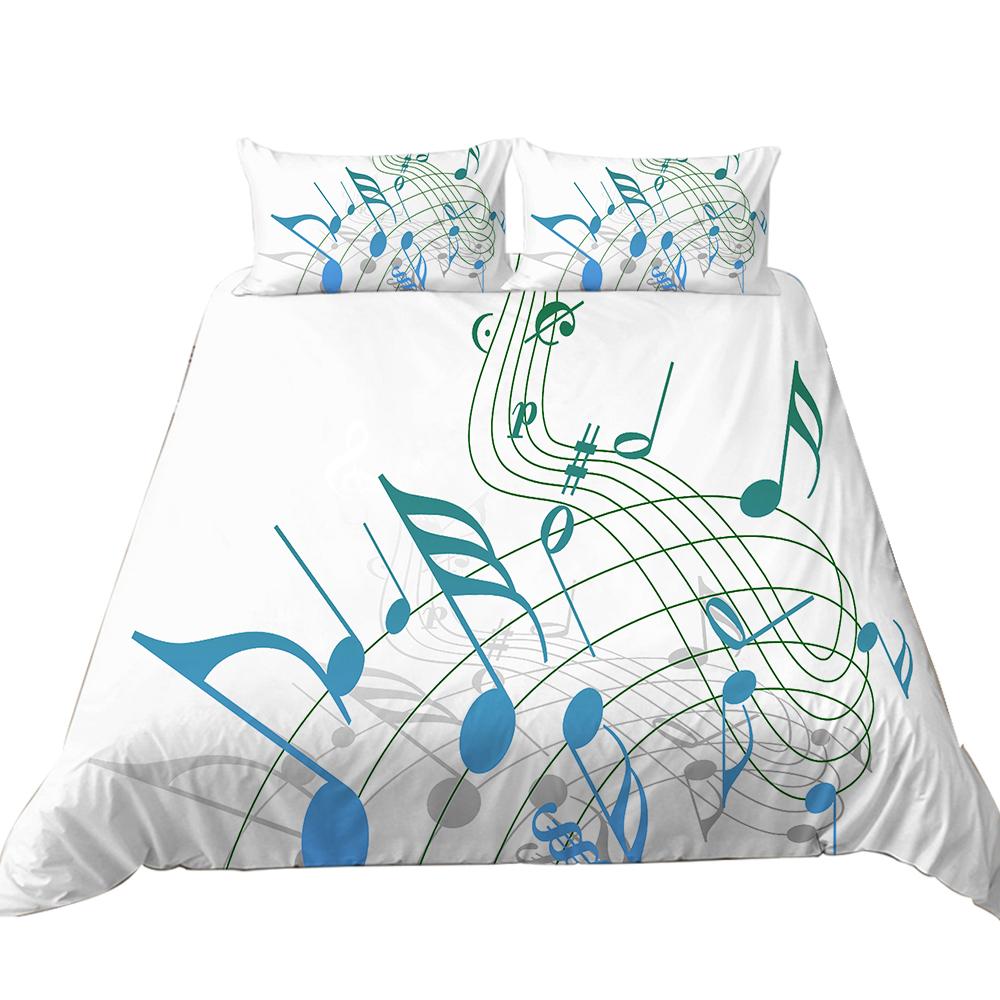 

Комплект постельного белья с 3D-музыкой в ​​минималистском стиле, пуховое одеяло и наволочка, 2/3 шт. AU180 * 210, полноразмерная роскошная нота, мягкий, быстросохнущий домашний декор AU Single 140x210cm