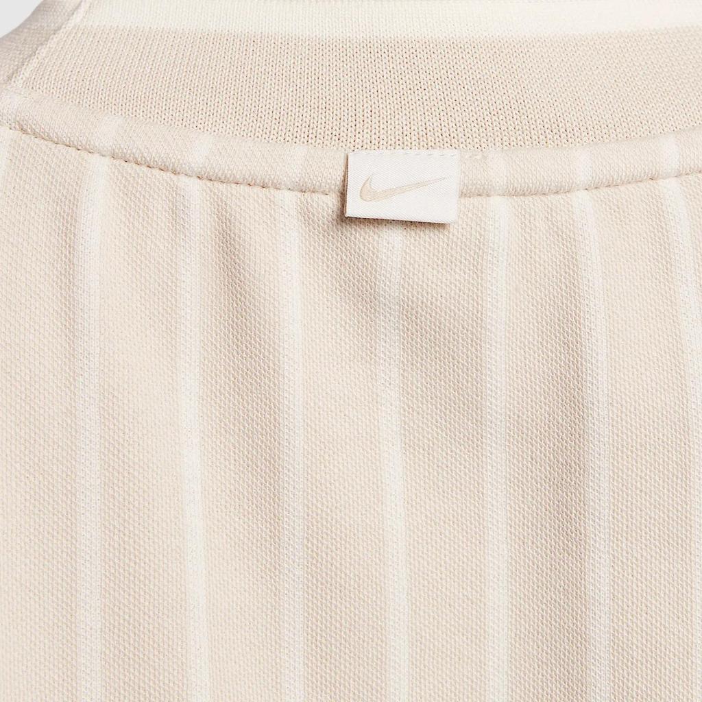Nike Sportswear Collection Minimalist Fashion Versatile Classic Knit Sweater Women tops Light-Taupe Sail Pale-Yellow-Green HV2093-104