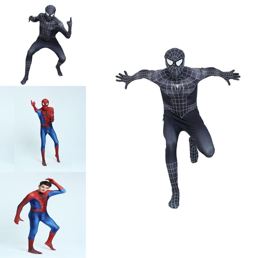 Premium Polyester Spider-man Venom Suit Cosplay Costume For Men Halloween Party Zentai Bodysuit