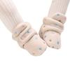 Baby Shoes with Cute Heart Embroidery, Thick and Warm for Infant Girls and Boys 0-12 Months