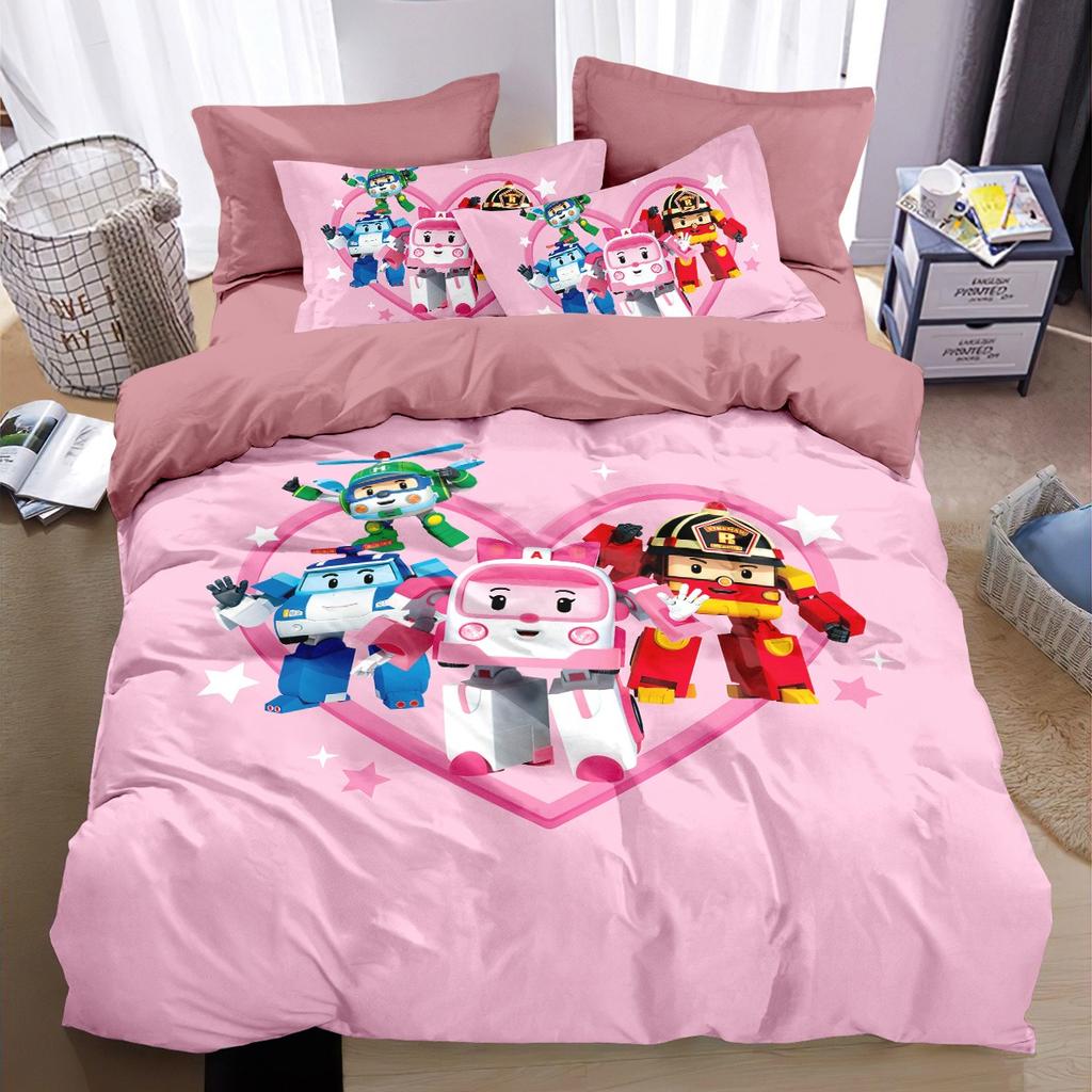 NEW Cute cartoon super wings Bedding Sets exquisite supplies set duvet cover bed comforter set bedding set luxury birthday gift
