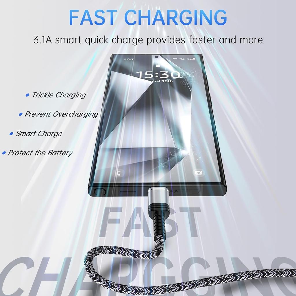 60W Car Carplay Cable Fast Charging for iPhone 17 Pro Max/17/16e/16/16 Pro/16 Pro Max/16 Plus/15/15 Pro/15 Pro Max, USB C to USB C Android Auto USB C