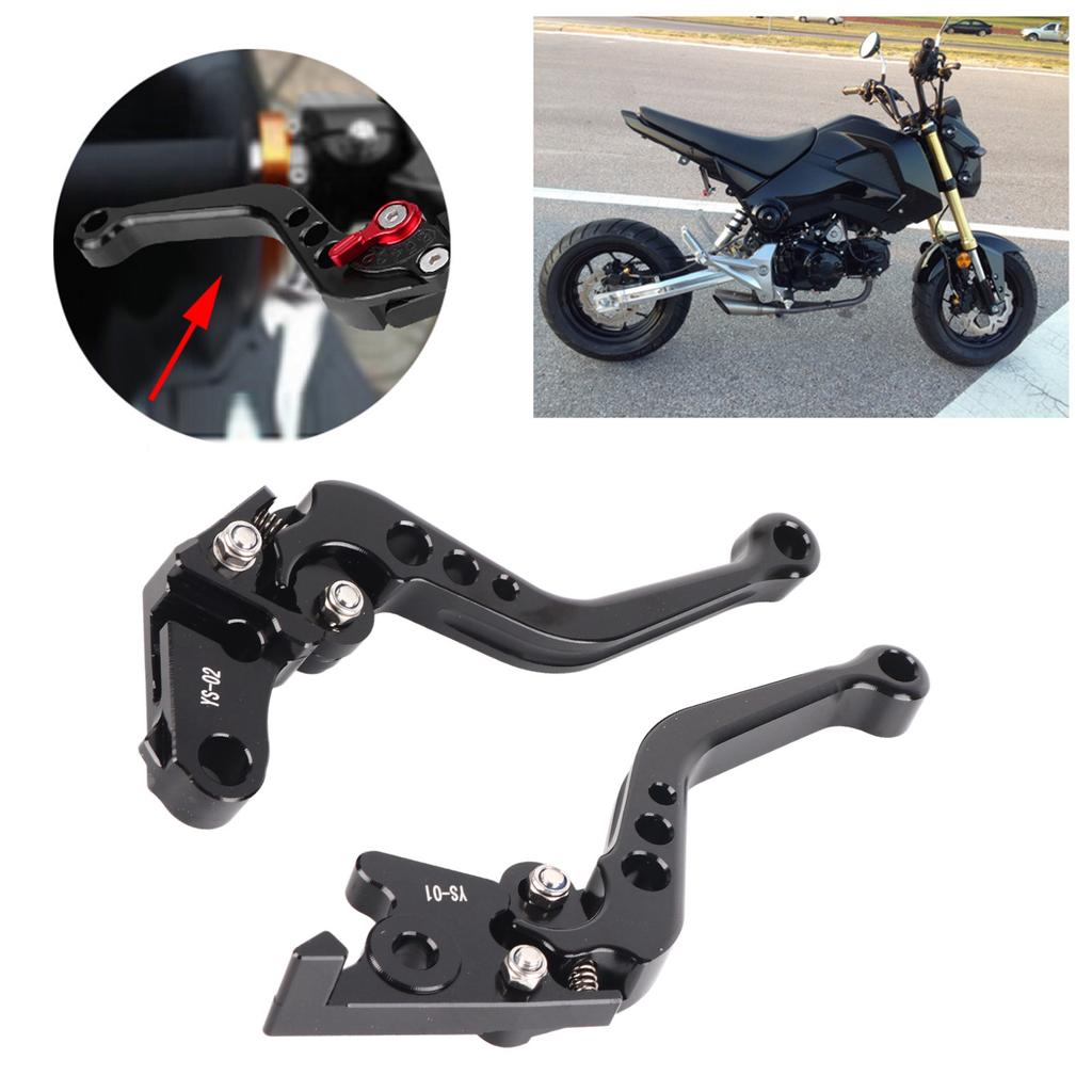 Motorcycle Clutch Short Brake Lever Handle for Grom MSX125 ‑ Black 13‑18