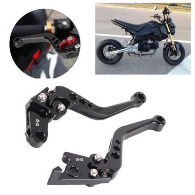 Brake Lever Handle Motorcycle  Short Brake Lever Handle for Grom MSX125 ‑ Black 13‑18 Short Brake  Levers