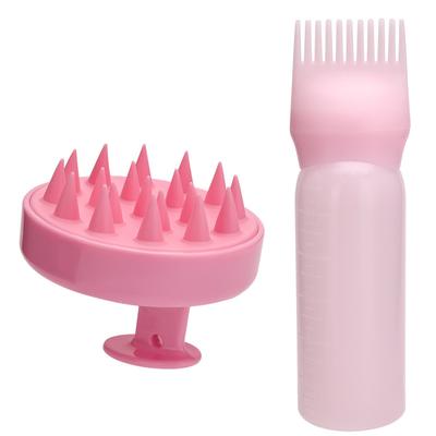 Hair Oil Dispenser Bottle Root Comb Applicator Dispenser For Hair Oil Reusable Scalp Massager Shampoo Brush Dye Hair Tool