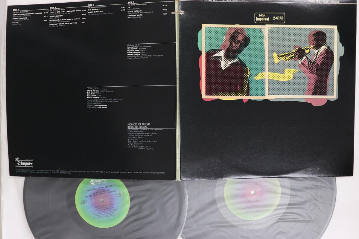 

Вінілова платівка SONNY CRISS KENNY DORHAM Bopmasters IA93372 ABC IMPULSE 1978 США Джаз Вживана