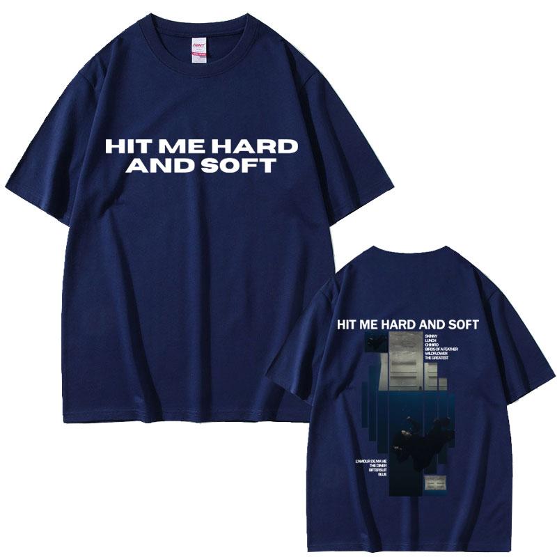 Hit Me Hard and Soft Album Graphic Tshirt Men Fashion Pop Music T Shirt Unisex Casual Oversized Cotton Tshirts Fans Gift
