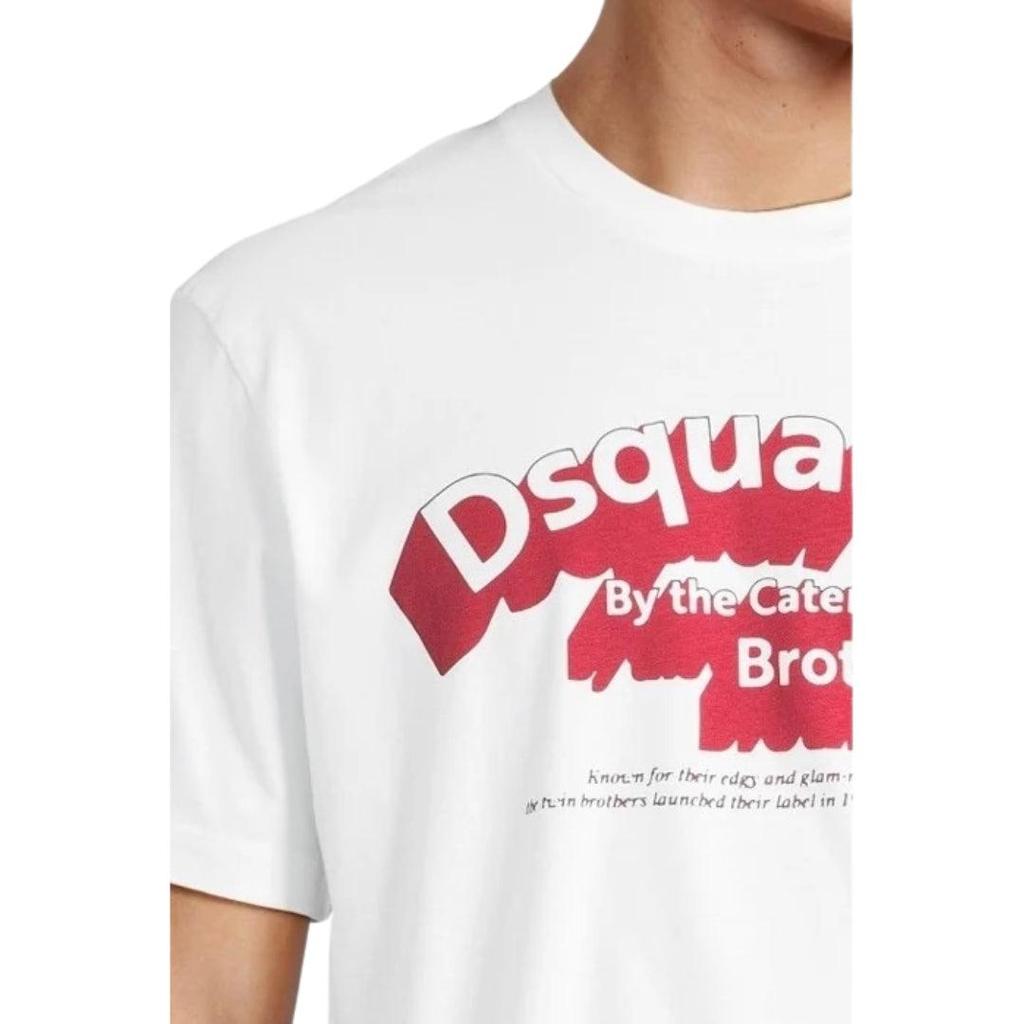 Dsquared2 Mens Logo Flocked T-Shirt