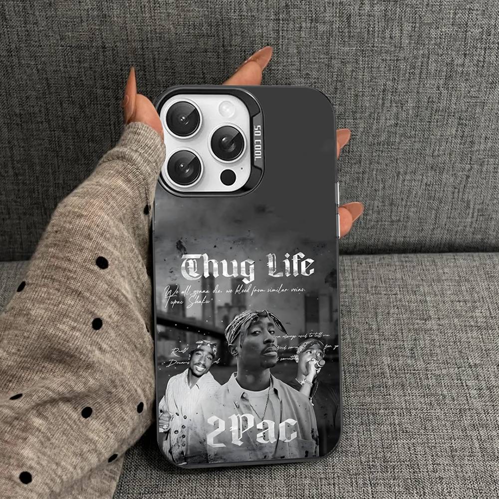 2Pac Hip Hop Singer Phone Cases For IPhone 17 16 15 14 13 12 11 Plus Pro Max Pro Color Matte Cover