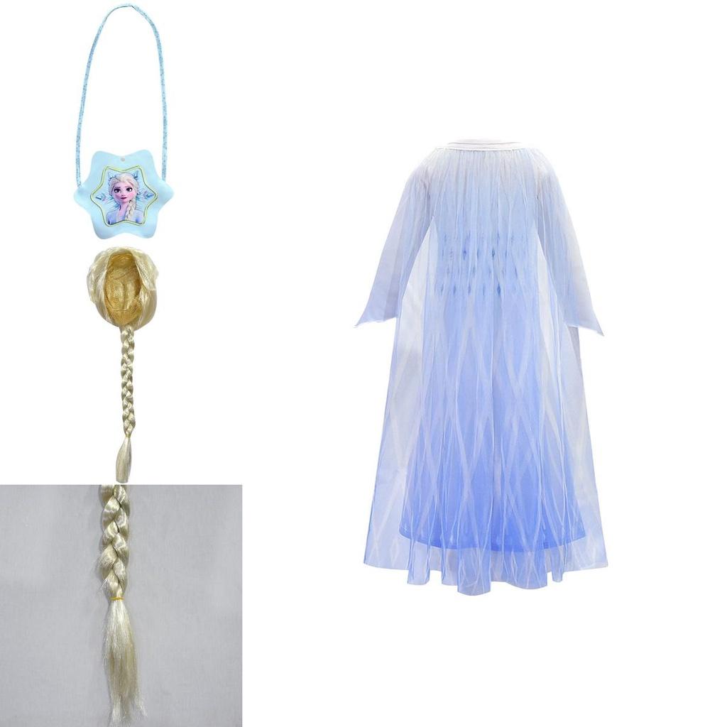 Czarująca Biała Sukienka Cosplay Elsa Dla Dziewczynek Z Peleryną Idealna Na Imprezy