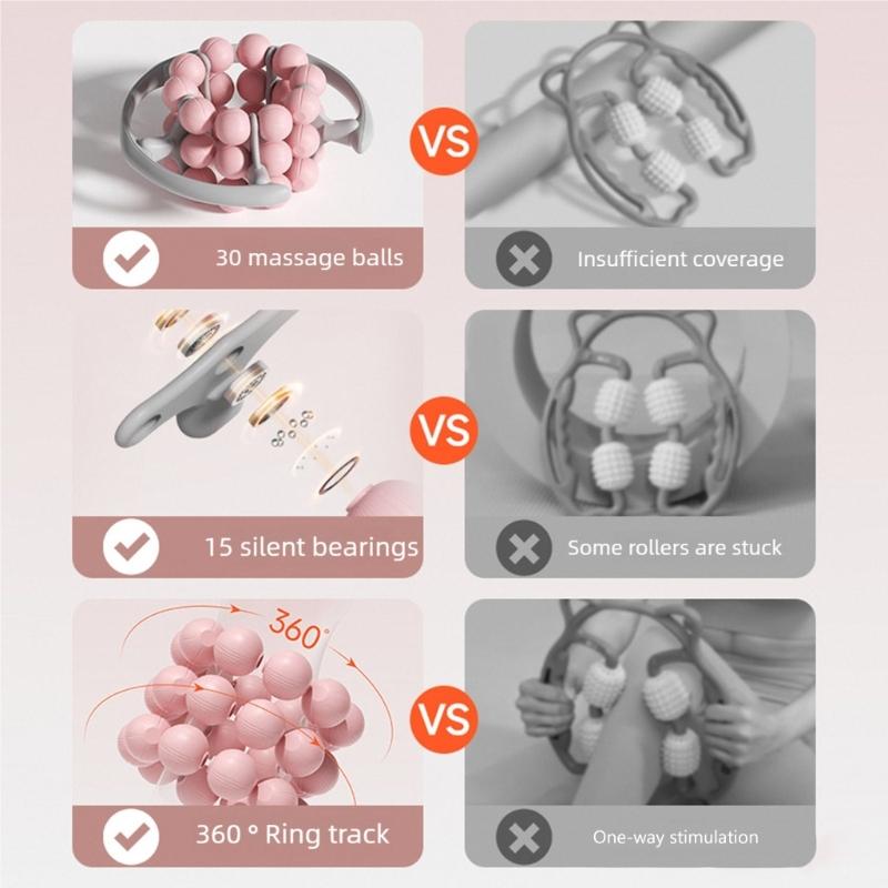 Leg Massage  wheel With User Friendly Plastic Component Quiet Operations Design For Post Exercise Recovery And Muscle Tension Release