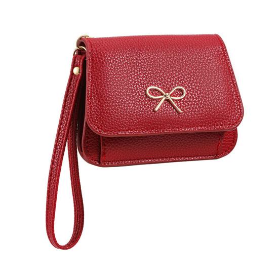 

Women Clutch Wallet Mini Wallet with Zipper Coin Pocket ID Window Slim Credit Card Holder Wallet for Ladies Girls красный