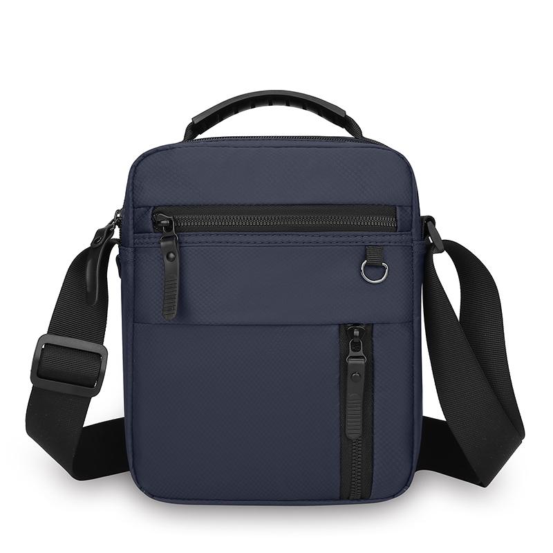 Messenger Sling Bags for Men Casual Oxford Small Zipper Crossbody Pouch Simple Mini Crossbody Phone Bag Male Side Shoulder Bag