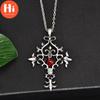 Hi Vampire Diaries Gothic Fantasy Red Cross Necklace