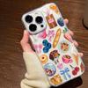 Food Fruit Baguette Disco Clear Phone Cases For IPhone 16 15 14 13 12 11 Pro Max Plus 17 Air Transparent Cover INS Fundas