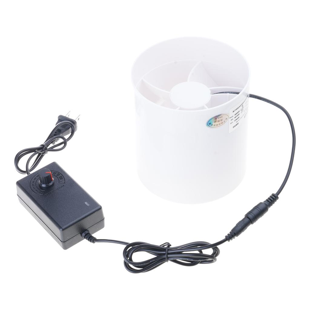 4'' Duct Fan 220V 110V Air Extractor Silent Inline Ventilator for Home Bathroom Kitchen Exhaust Ventilation