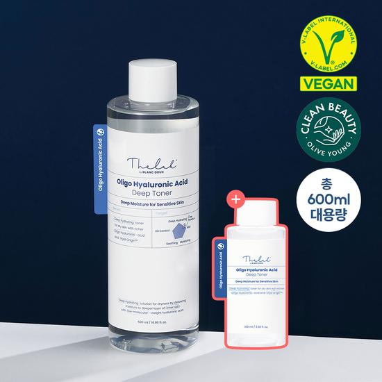BLANCDOUX Oligo Hyaluronic Acid Deep Toner 500ml Large Capacity (+100ml)