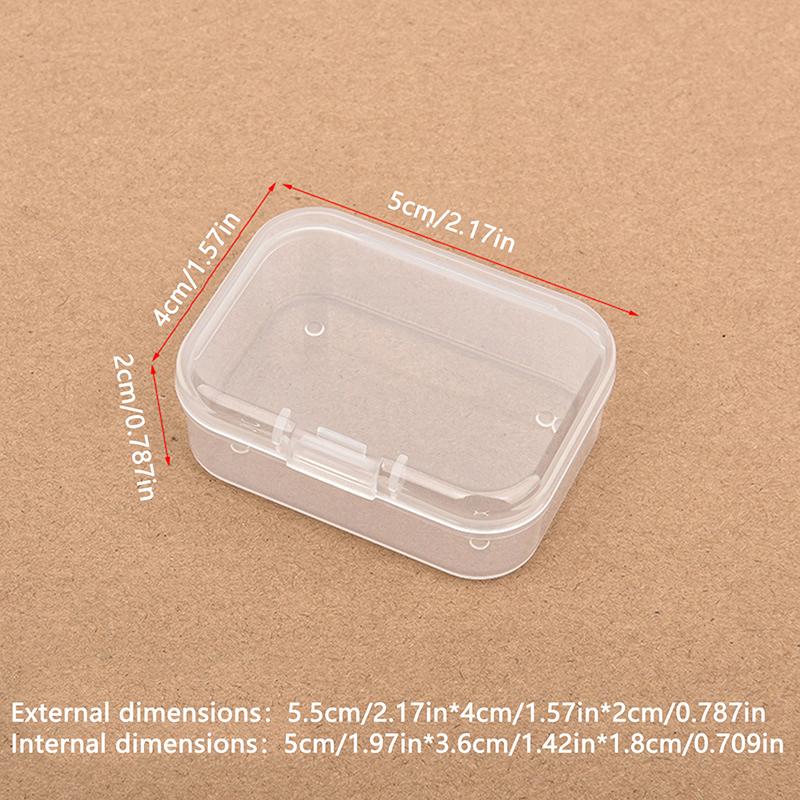 Plastic Box Transparent Jewelry Organizer Sample Box Small Tool Storage Box Nail Enhancement Tool Box Mobile Phone Repair Case