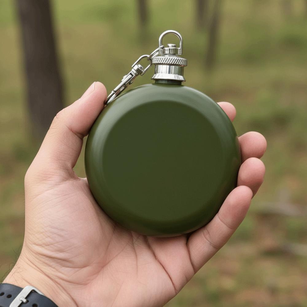 Screw Cap Pocket Flagon Stainless Steel Mini Liquor Flask Outdoor Activities