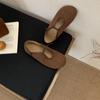Flat Bottom Shallow Mouth Doudou Shoes Versatile Korean Version Commuter Mary Jane Single Shoes 2025 Autumn New Soft Bottom Breathable Loafers